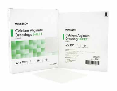 McKesson Calcium Alginate Dressings - 2" x 2", Sheet, Sterile