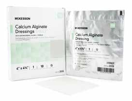 McKesson Calcium Alginate Dressings with Antimicrobial Silver - 2" x 2", Sheet, Sterile