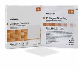 McKesson Collagen Dressings - 4" x 4", Sheet, Sterile