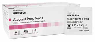 McKesson Alcohol Prep Pads - Medium, Sterile