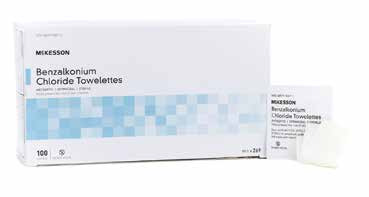 McKesson Benzalkonium Chloride Towelettes - 5" x 7"