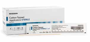 McKesson Cotton-Tipped Applicators - 6", Sterile