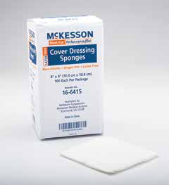 McKesson Cover Dressing Sponges - 4" x 4", Sterile