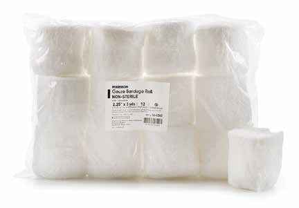 McKesson Gauze Bandage Roll - 2.25" x 3 yds., Non-Sterile