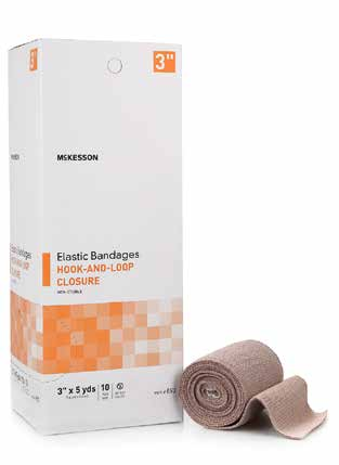 McKesson Knit-Woven Blend Elastic Bandages - 2" x 5 yds., Stretched, Tan, Non-Sterile