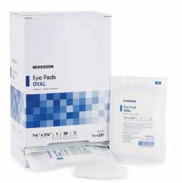 McKesson Oval Eye Pad - Small 1-5/8" x 2-5/8", Sterile