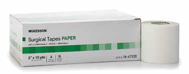 McKesson Paper Surgical Tape - 1" x 1.5 yds., White, Non-Sterile