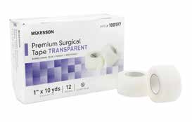 McKesson Premium Transparent Surgical Tape - 1" x 10 yds., Transparent, Non-Sterile