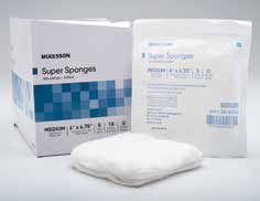 McKesson Super Sponges - 6" x 6-3/4", Stretched, Sterile