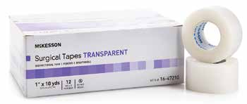 McKesson Transparent Surgical Tape - 1" x 10 yds., Non-Sterile