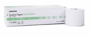 McKesson Waterproof Surgical Tape - 2" x 10 yds., White, Non-Sterile