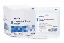 McKesson Woven Gauze Sponges, Poly-Rayon Blend - 3" x 3", 12-Ply, Sterile