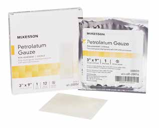 McKesson Petrolatum Gauze Non-Adhering Dressings - 3" x 9", Sterile