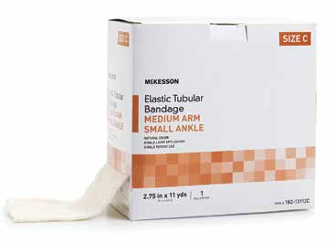 McKesson Spandagrip Elastic Tubular Bandage - Size C, Medium Arm / Small Ankle, 2.75" x 11 yds.