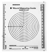 McKesson Wound Measuring Guide, Paper Ruler - 6" Paper Ruler, Non-Sterile
